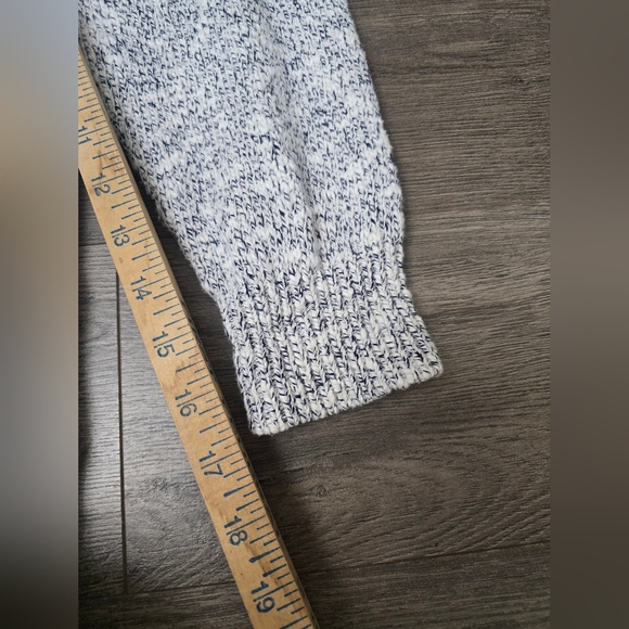 L.L. Bean Open Front Cardigan 100% Cotton Grey Warm Cozy Comfy Womens Sz Large - Picture 5 of 10